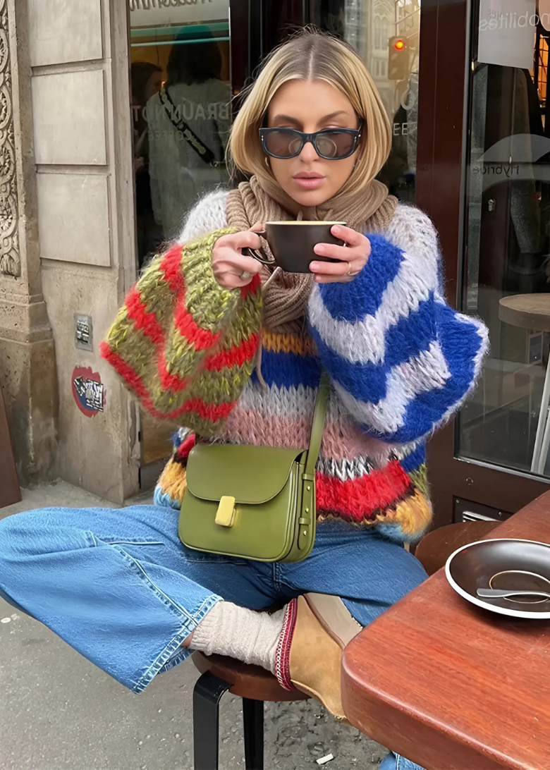 Women's Vibrant Long-Sleeve Jumper