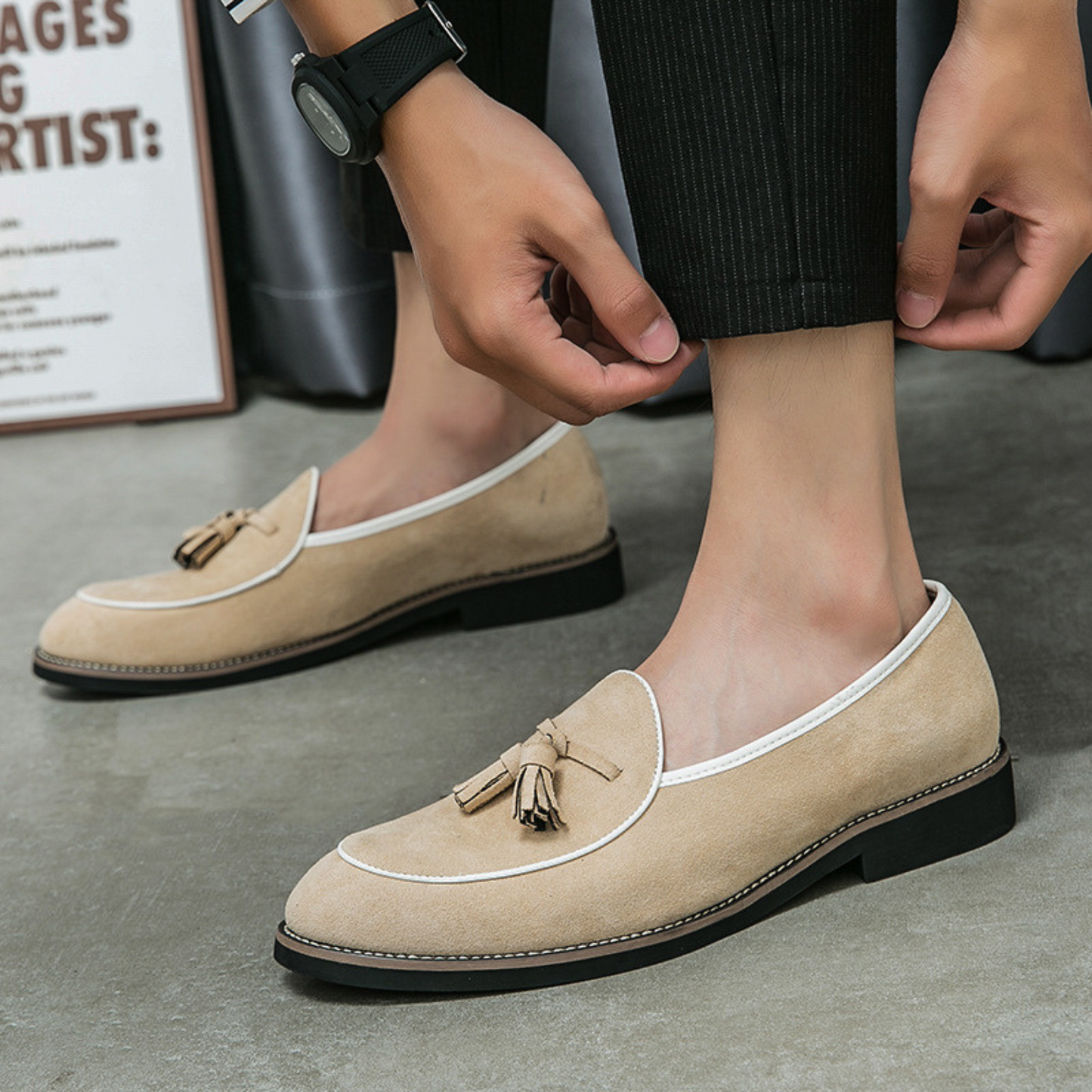 Men's Classic Suede Loafers