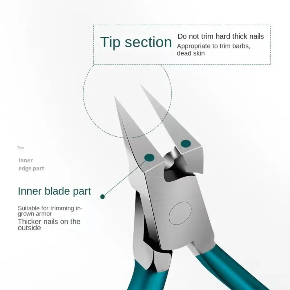 Stainless Steel Toe Nail Clipper For Ingrown Or Thick Toenails Toenails Trimmer Professional Podiatrist Toenail Nipper Clippers